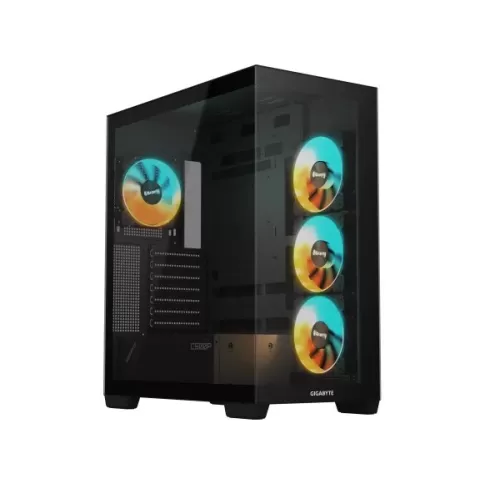 מארז מחשב Gigabyte C500 PANORAMIC STEALTH Mid-Tower4X120mm ARGB Mid Tower צבע שחור