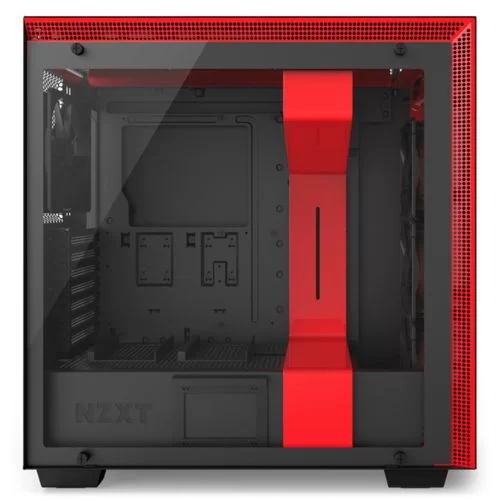 Корпус NZXT H700i black, red