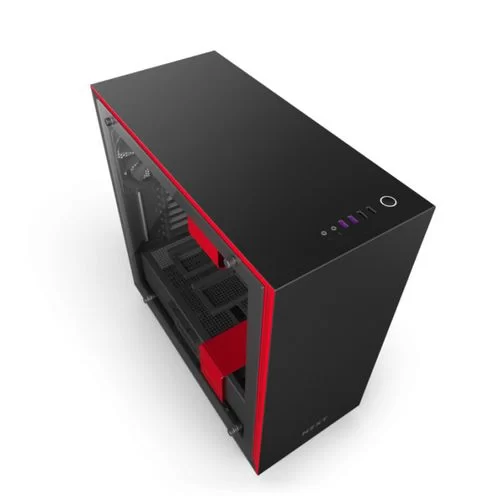 Корпус NZXT H700i black, red