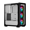 Case Corsair iCUE 220T RGB Tempered Glass Mid white, black Mid Tower