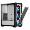 Case Corsair iCUE 220T RGB Tempered Glass Mid white, black Mid Tower