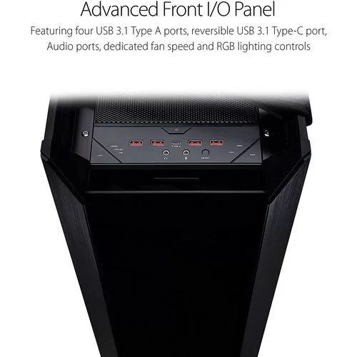 Case Asus GX601 ROG Strix Helios Mid Tower Color:black