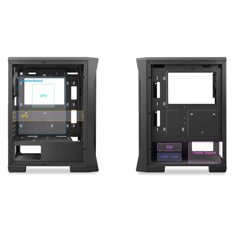 מארז Antec NX360 Elite Mid Tower צבע שחור