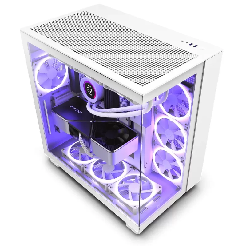 מארז NZXT H9 FLOW לבן