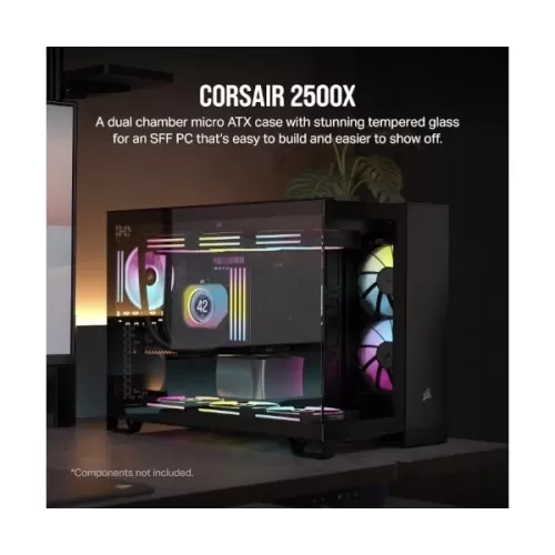 מארז Corsair 2500X Mid-Tower Dual Chamberשחור ATX