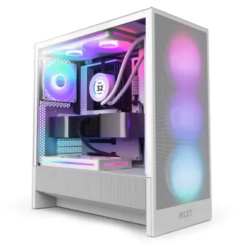 מארז NZXT H5 Flow RGB (2024) לבן ATX