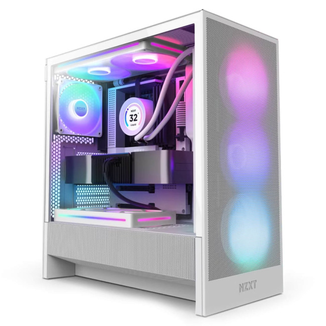 Case NZXT H5 Flow RGB (2024) white ATX