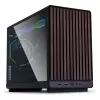 Корпус LIAN-LI A3 Wood and Glass Edition black Micro ATX