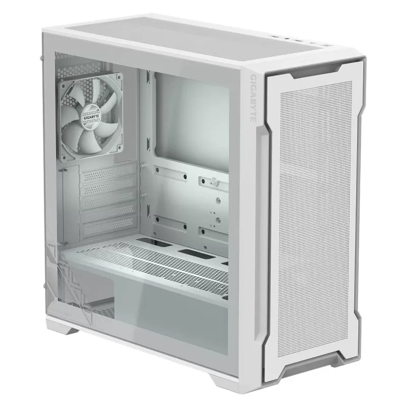 מארז Gigabyte C102 Glass ICE Mid Tower צבע לבן
