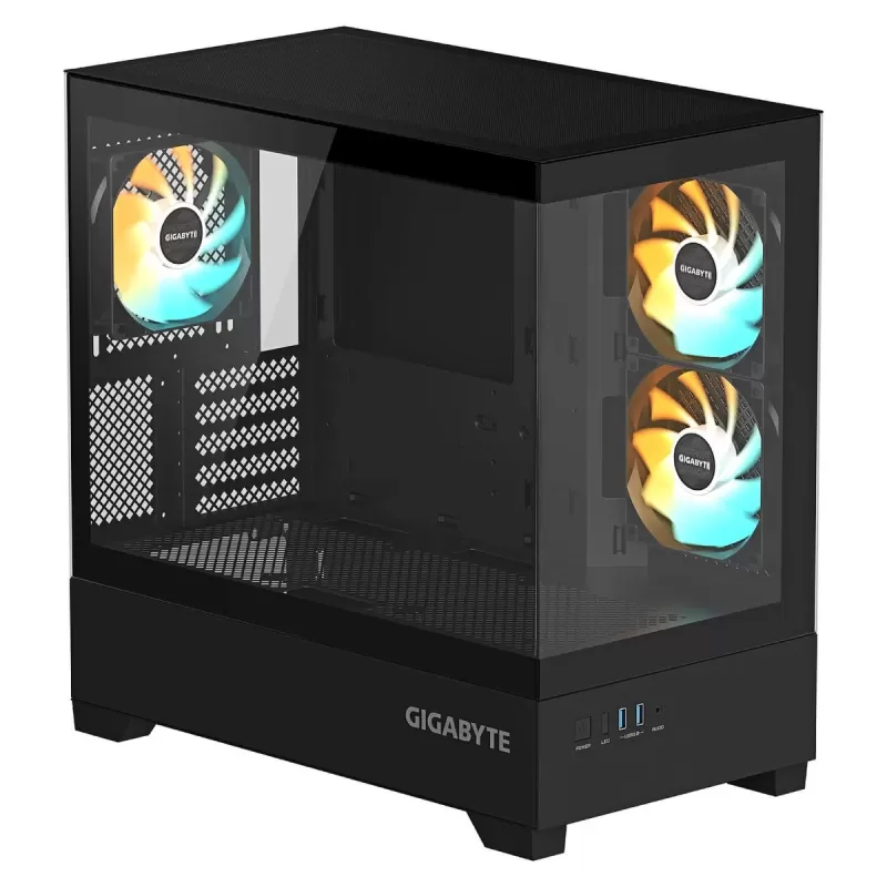 מארז Gigabyte C201 Panoramic Mid Tower צבע שחור