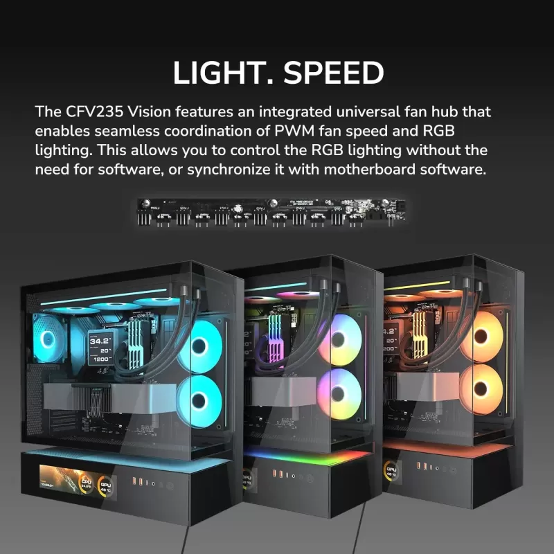 מארז COUGAR CFV235 Vision Mid Tower צבע שחור