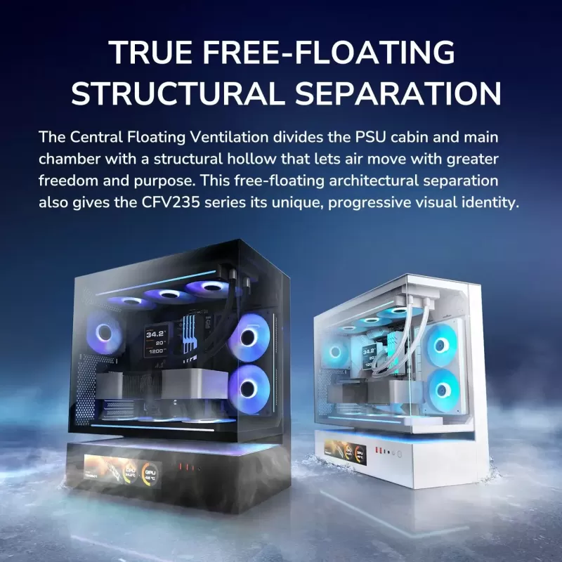 מארז COUGAR CFV235 Vision Mid Tower צבע שחור