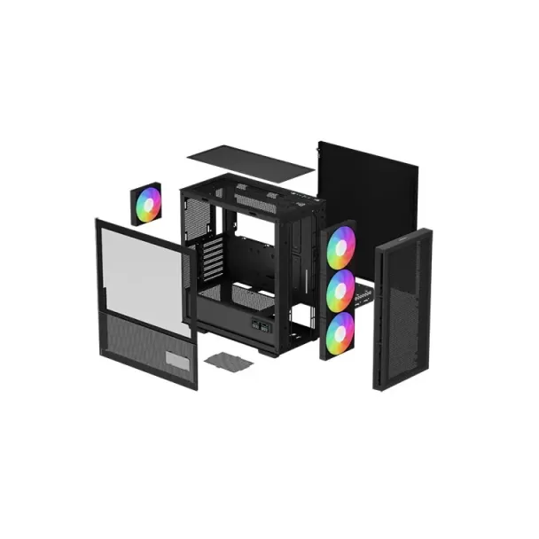 מארז DEEPCOOL CH560 DIGITAL שחור Mid Tower