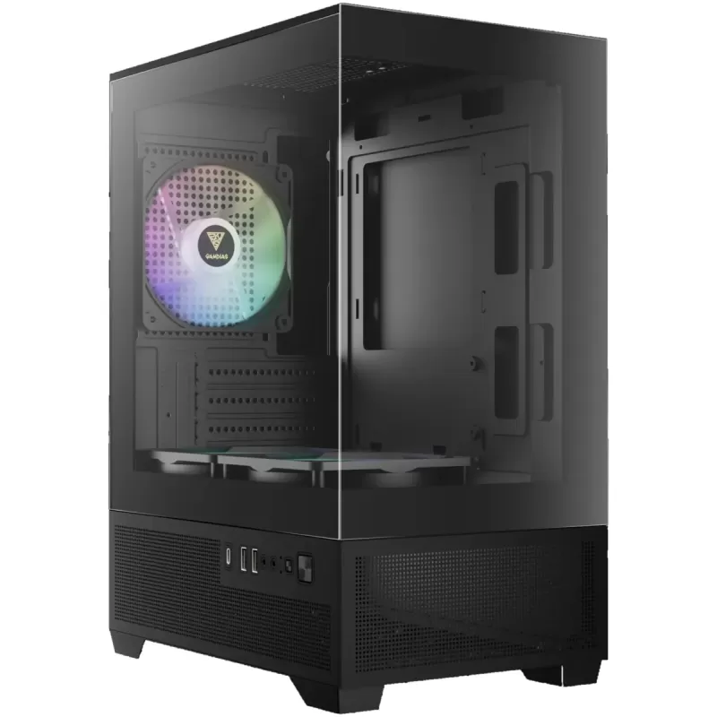 Case Gamdias AURA GC9M ELITE ARGB black Micro Tower