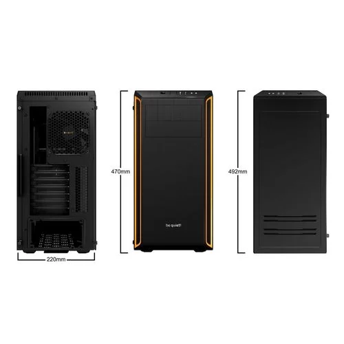 Корпус be quiet! PURE BASE 600 Window black, orange Mid Tower