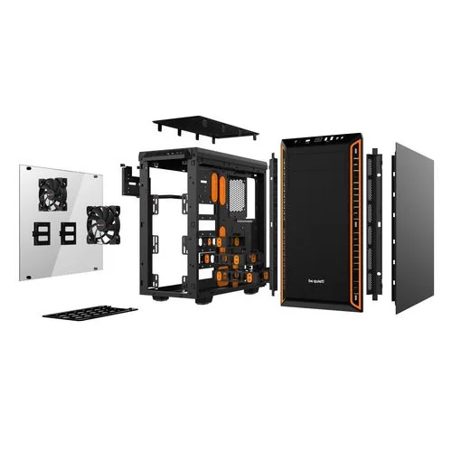 Корпус be quiet! PURE BASE 600 Window black, orange Mid Tower