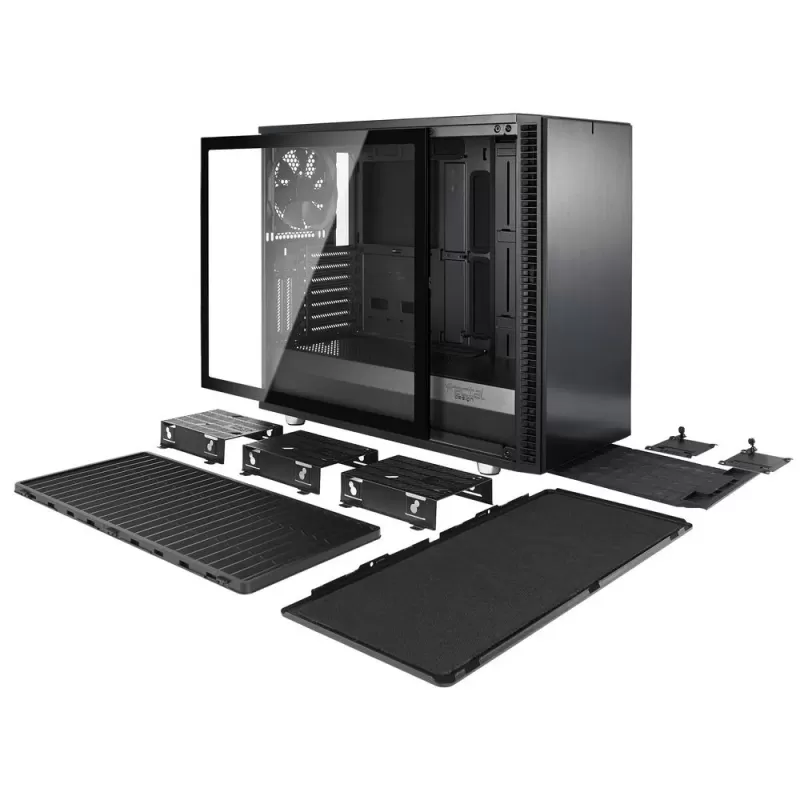 Case Fractal Design Define S2 Tempered Glass black Mid Tower
