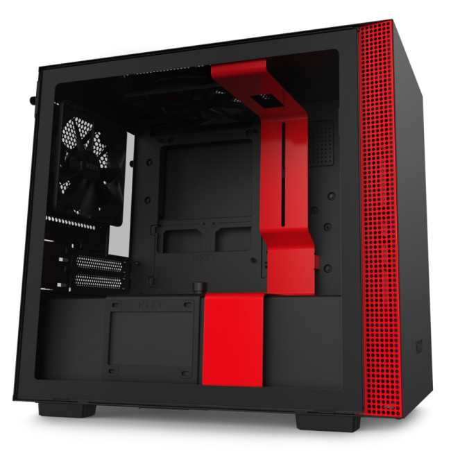 Корпус NZXT H210i черный, красный Mini-ITX