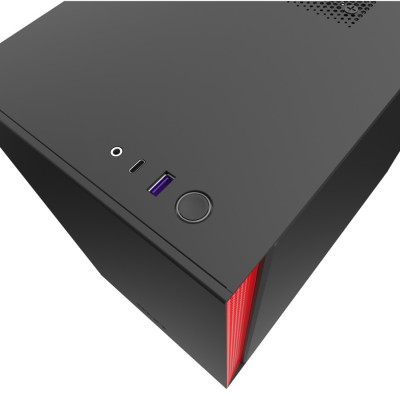 Корпус NZXT H210i черный, красный Mini-ITX Корпус NZXT H210i черный, красный Mini-ITX