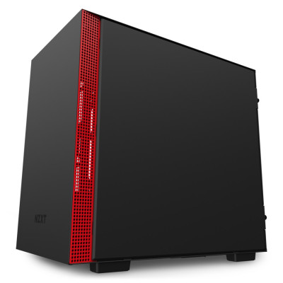 Корпус NZXT H210i черный, красный Mini-ITX Корпус NZXT H210i черный, красный Mini-ITX