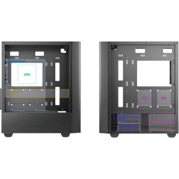 Корпус Antec NX500M Mini Tower Цвет:черный Корпус Antec NX500M Mini Tower Цвет:черный