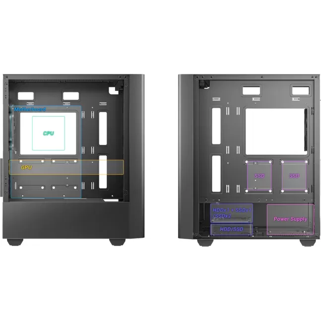 מארז Antec NX500M Mini Tower צבע שחור