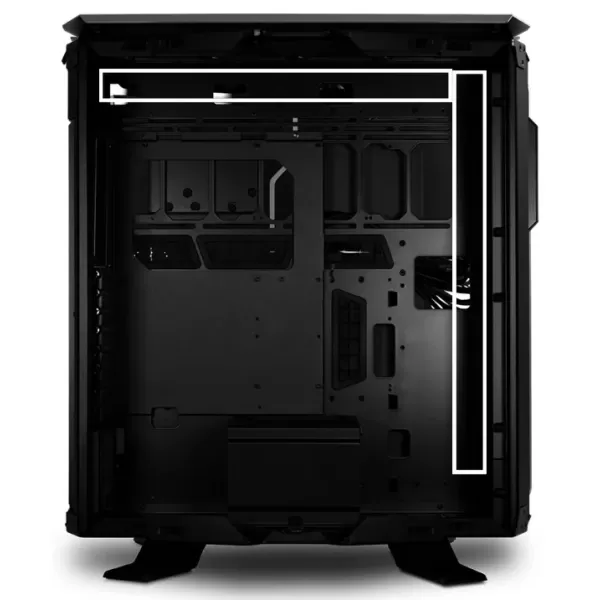 מארז LIAN-LI Full Tower PC-TR01A ODYSSEY X Silver ATX צבע שחור, כסוף