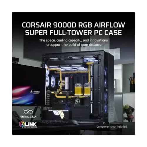 Case Corsair 9000D RGB AIRFLOW black Full Tower