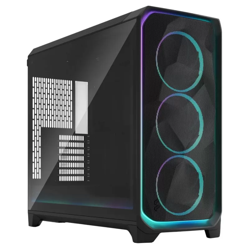 Case Fractal Design Meshify 3 XL Ambience Pro RGB TG Light Tint Full Tower Color:black Case Fractal Design Meshify 3 XL Ambience Pro RGB TG Light Tint Full Tower Color:black