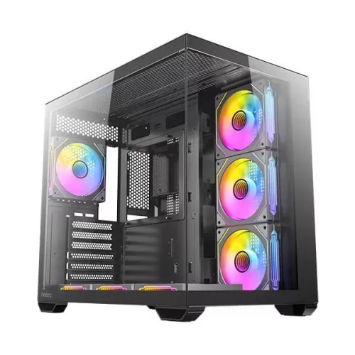 מארז מחשב Antec CX Mirror Mini-Tower Gaming Case 7X120mm ARGB Mid Tower צבע שחור