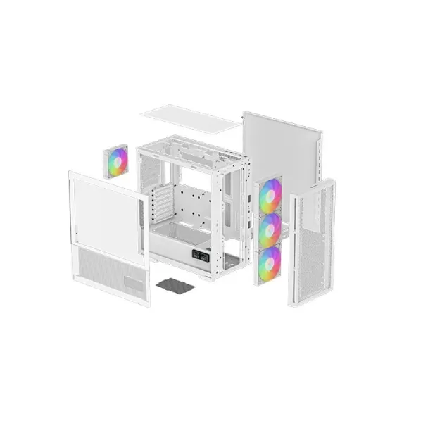 מארז DEEPCOOL CH560 DIGITAL לבן Mid Tower