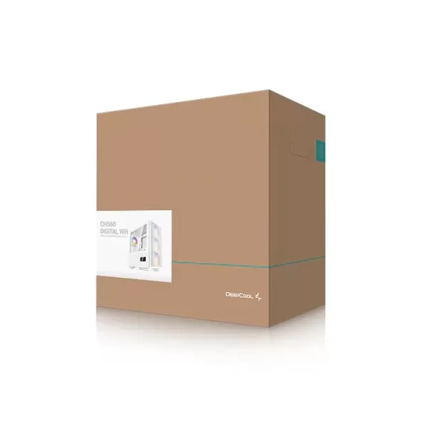 מארז DEEPCOOL CH560 DIGITAL לבן Mid Tower
