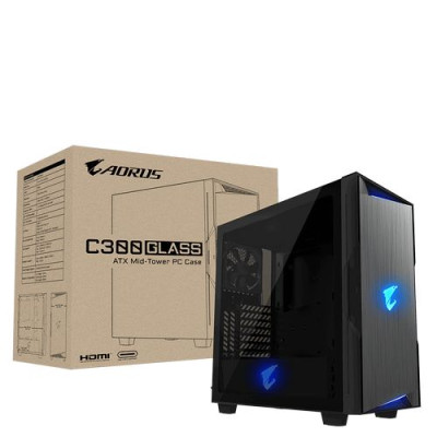 Корпус Gigabyte AORUS C300 GLASS Цвет:черный Корпус Gigabyte AORUS C300 GLASS Цвет:черный