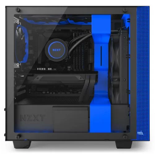 Корпус NZXT H400i black, blue