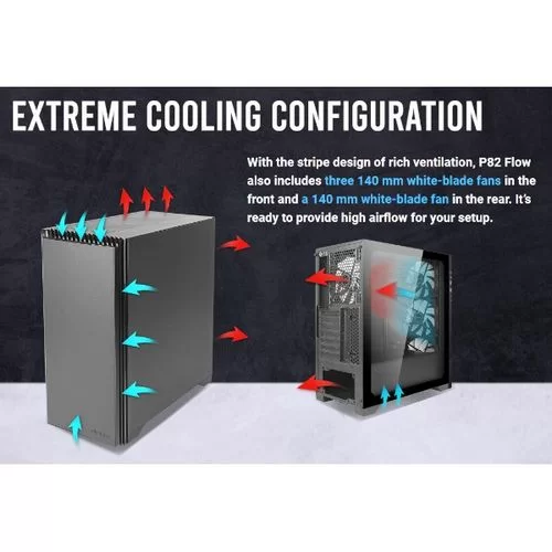 Case Antec P82 FLOW Mid Tower Color:black