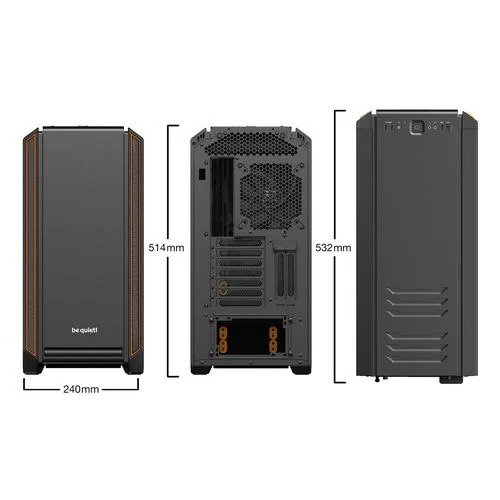 Case be quiet! SILENT BASE 601 black, orange Mid Tower