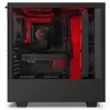 Корпус NZXT H510I MATTE black, red Mid Tower