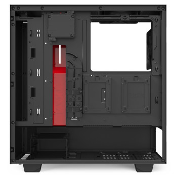 Корпус NZXT H510I MATTE черный, красный Mid Tower