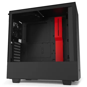 Case NZXT H510I MATTE black, red Mid Tower Case NZXT H510I MATTE black, red Mid Tower