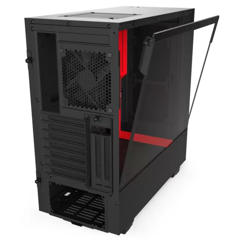 Корпус NZXT H510I MATTE black, red Mid Tower