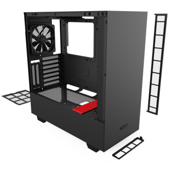 Корпус NZXT H510I MATTE черный, красный Mid Tower