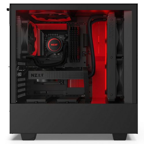 מארז NZXT H510I MATTE שחור, אדום Mid Tower