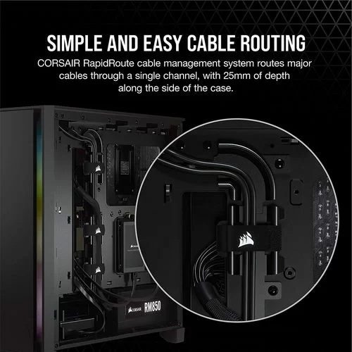 Case Corsair 4000D Tempered Glass black Mid Tower