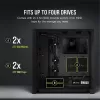 Case Corsair 4000D Tempered Glass black Mid Tower