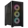 Case Corsair iCUE 4000D RGB AIRFLOW Mid-Tower Case - 3x AF120 RGB ELITE Fans - iCUE Lighting Node PRO Controller - High-airflow Design black Mid Tower