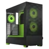 מארז Fractal Design Pop Air RGB Green Core TG Clear Tint ATX צבע שחור, ירוק