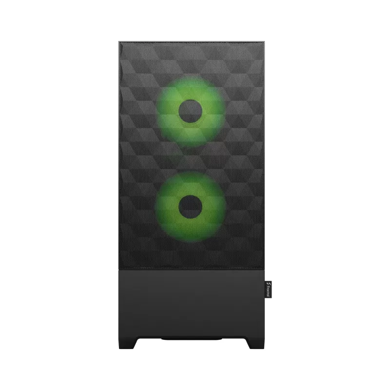 מארז Fractal Design Pop Air RGB Green Core TG Clear Tint ATX צבע שחור, ירוק
