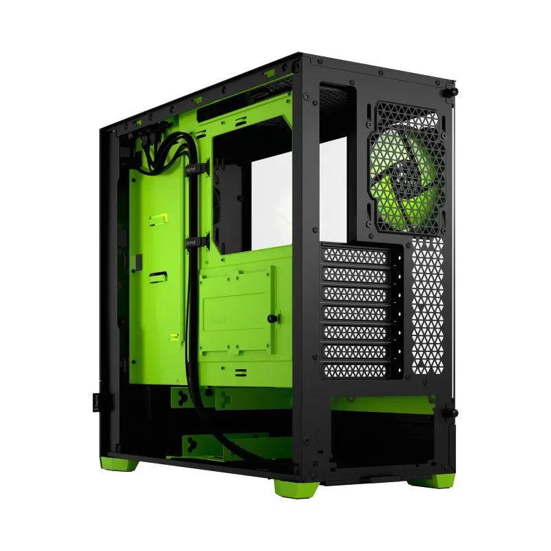 מארז Fractal Design Pop Air RGB Green Core TG Clear Tint ATX צבע שחור, ירוק