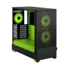 מארז Fractal Design Pop Air RGB Green Core TG Clear Tint ATX צבע שחור, ירוק
