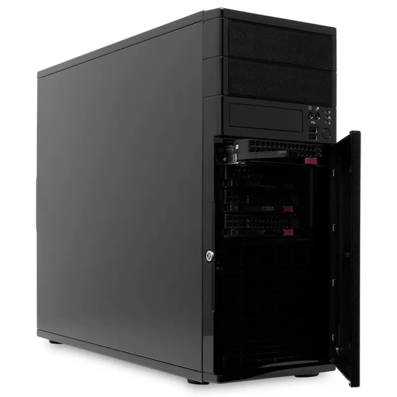 מארז תעשייתי Ablecom Industrial E-ATX 4x3.5" Hot Swap Full Tower צבע שחור
